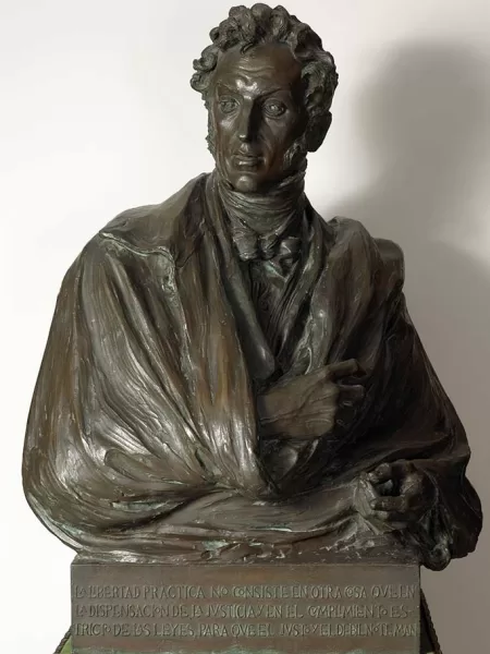Busto del libertador Simon Olivar
