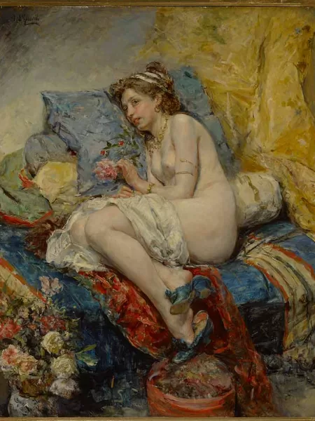 El descanso de la modelo